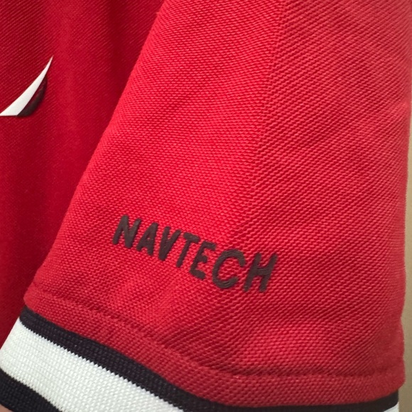 Nautica SUSTAINABLY CRAFTED NAVTECH CLASSIC FIT POLO M - Picture 3 of 12